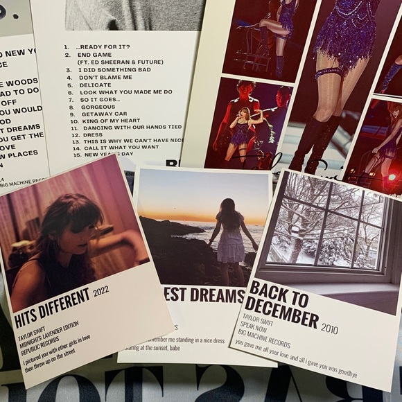 Taylor Swift The Eras Tour Poster Set with awesome Swag, charm, bracelet & more - Picture 6 of 11